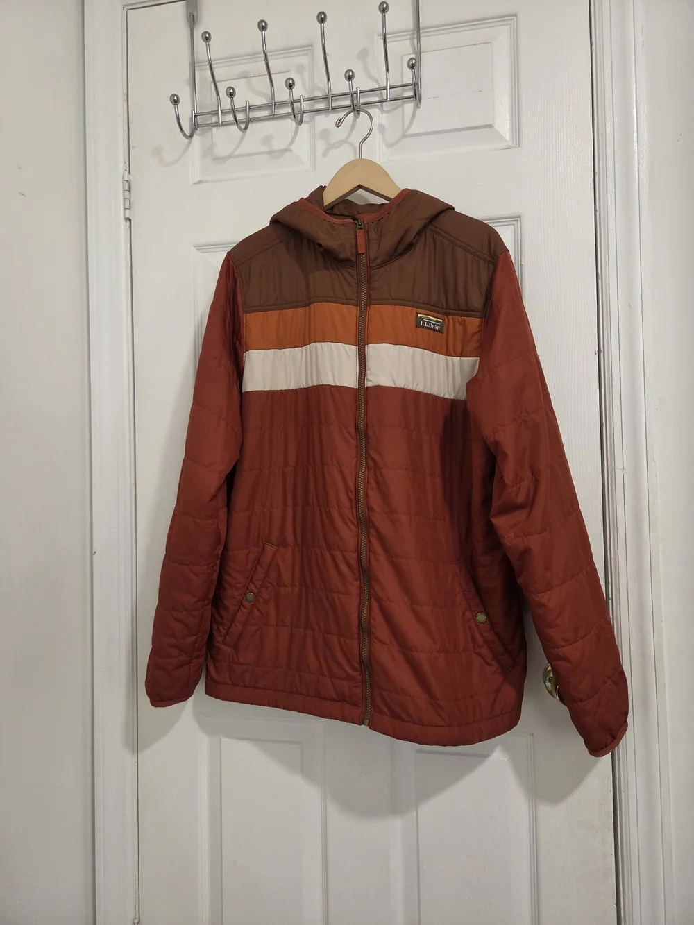 AL.L. Bean Mountain Classic  Brown Hooded Puffer Jacket